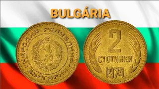 MOEDA DA BULGÁRIA 🇧🇬 2 STOTINKI 1974 (Bulgarian currency)