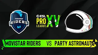 Movistar Riders vs. Party Astronauts - Map 1 [Overpass] - ESL Pro League Season 15 - Group C