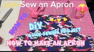 DIY Apron, An Easy Sewing Tutorial #beginnersewing #diysewingtips