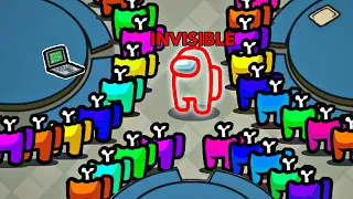 1 INVISIBLE IMPOSTORS vs 99 CREWMATES IN AMONG US |  FUNNY MOMENTS#14