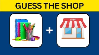 🛍️ Can You Guess the SHOP From The Emojis? | SHOP QUIZ