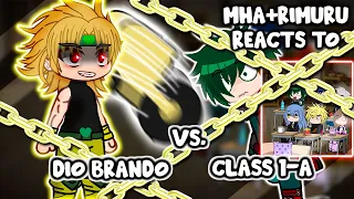 MHA/BNHA+Rimuru Reacts To Class 1-A VS. Dio Brando || Gacha Club ||