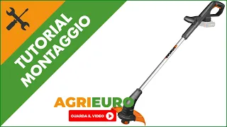 Tagliabordi a batteria WORX WG157E.9 - SENZA BATTERIA E CARICABATTERIA: montaggio