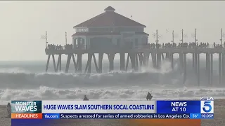 Dangerous waves and flooding threaten Southern California coast