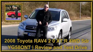 2008 Toyota RAV4 2 0 XT R 4WD 5dr YG58ONT | Review and Test Drive
