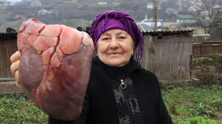 We made a very delicious and easy-to-make recipe from beef heart | Life in high mountain village