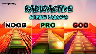 Imagine Dragons - Radioactive - Noob vs Pro vs God (Fortnite Music Blocks) With Map Code