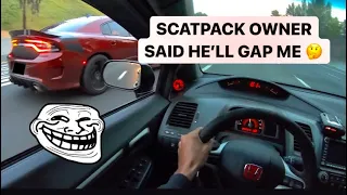 Cocky Scatpack Owner Doesn’t Know What He Got Himself Into 😳