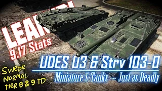 LEAKED! UDES 03 & Strv 103-0 Stats || World of Tanks