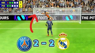 Real Madrid vs PSG - penalty shootout || efootball 2024