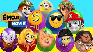 The Emoji Movie Mega Play-doh Surprise Eggs with Hi-5, Jailbreak Paw Patrol Toys - Ellie Sparkles