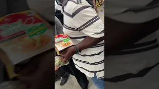 Man hits Sherm stick and go crazy in Food 4 Less