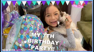 MY 7th Birthday Party at FUNKY MONKEY Play Place | Vlog with Emma