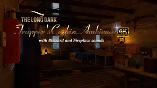 the long dark | Trapper's Cabin Ambience #4 | Blizzard and Fireplace with boiling soup sounds