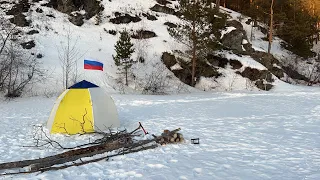 Первая зимняя рыбалка с ночёвкой и что из этого вышло