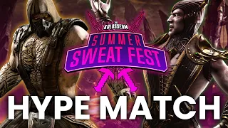 THE SWEAT WAS POURING DURING THIS MATCH! - Kolosseum Summer Sweatfest NA MKX Top 8 Hype Match