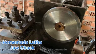 #Diy #HomemadeLathe #LatheMachine  Homemade Lathe Jaw Chuck Part4