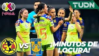 ¡MINUTOS DE LOCURA: GOL Y POLÉMICA! | América 3-1 Tigres | Liga Mx Femenil - CL2024 Semis | TUDN