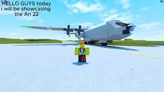 Antonov An-22 Roblox plane crazy showcase