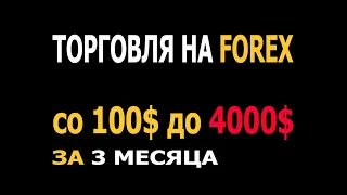 Разгон депозита на Forex со 100$ до 4000$ за 3 месяца - Часть 1