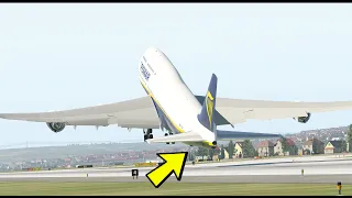 B747 Pilot Performed An Insane Vertical Take Off [XP11]