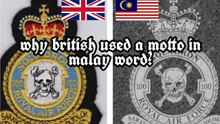 Why british used the Malay words as a Motto