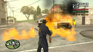 Small Town Bank with a Flamethrower - Badlands mission 9 - GTA San Andreas