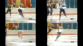 best four pairs side by side, 1000m olympics Calgary 1988