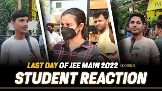 Interesting Student Reaction 😅 | Last day of JEE Main Exam 2022 | JEE Exam Review by students