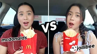 JOLLIBEE VS MCDONALD'S! WHICH ONE IS BETTER?