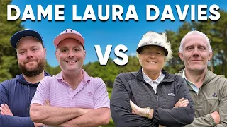 This is TOP TOP CLASS!! | Dame Laura Davies & Jimmy Bullard V Tubes & Ange 🔥🏌️‍♂️🏌🏼‍♀️