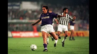 Roberto Baggio vs Juventus | Last Match for Fiorentina | 1990 UEFA Cup Final | All Touches & Actions