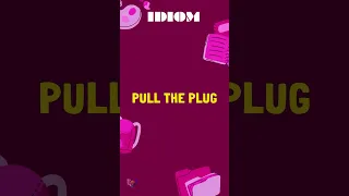 Pull the plug IDIOMS P