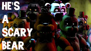 FNAF SONG - He's a Scary Bear Remix/Cover | FNAF LYRIC VIDEO