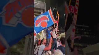 A Parade Inside My City: Knicks Fans Go Wild at Garden After Team Clinches Playoff Series Victory