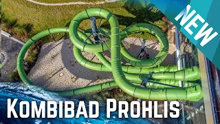 New Water Slide Complex in Germany! Kombibad Prohlis - All Slides