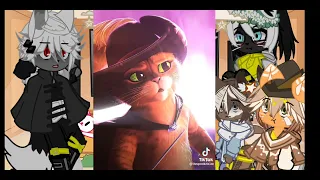 Puss in boots characters react to future -LAZY+LATE- SORRY