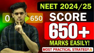 Neet 2024- How to Score 650+ Marks🔥| Most Practical Strategy| Prashant Kirad