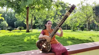 Hoton Pe Bas Tera Naam Hai | Sitar Cover | Monika Paurana