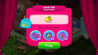 Homescapes Level 418 Super Hard | HD