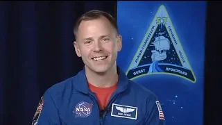 Astronaut Nick Hague speaking about the Soyuz MS-10 launch