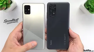 Xiaomi Redmi Note 11 vs Samsung Galaxy A51 | Video test Display, Speedtest, Comparison