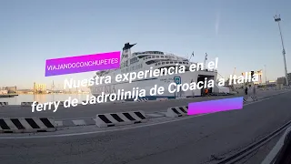 A bordo del ferry de Jadrolinija de Split a Ancona, de Croacia a Italia