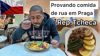 POVANDO COMIDA DE RUA EM PRAGA NA REPÚBLICA TCHECA COM  PREÇO