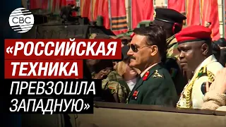 Иностранные военные атташе осмотрели выставку трофейного вооружения в Москве