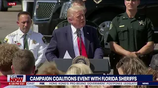 "I BACK THE BLUE" President Trump Honors Law Enforcement In Florida