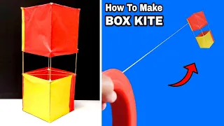 How To Make a BOX KITE | How To Make KITE | Homemade Box Kite | Science Project