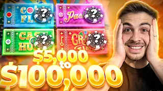 I TURNED $5,000 TO $100,000 ON CRAZY TIME!!!