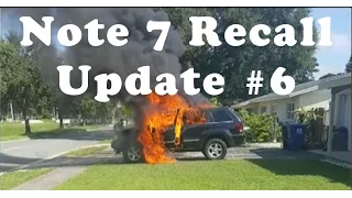 Galaxy Note 7 Recall Update #6 | Note 7 Makes Jeep Catch on Fire | Note 7 Banned From Flying