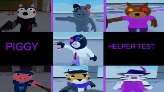 PIGGY HELPER TEST ALL INFECTED, HELPER JUMPSCARES AND TRAPS